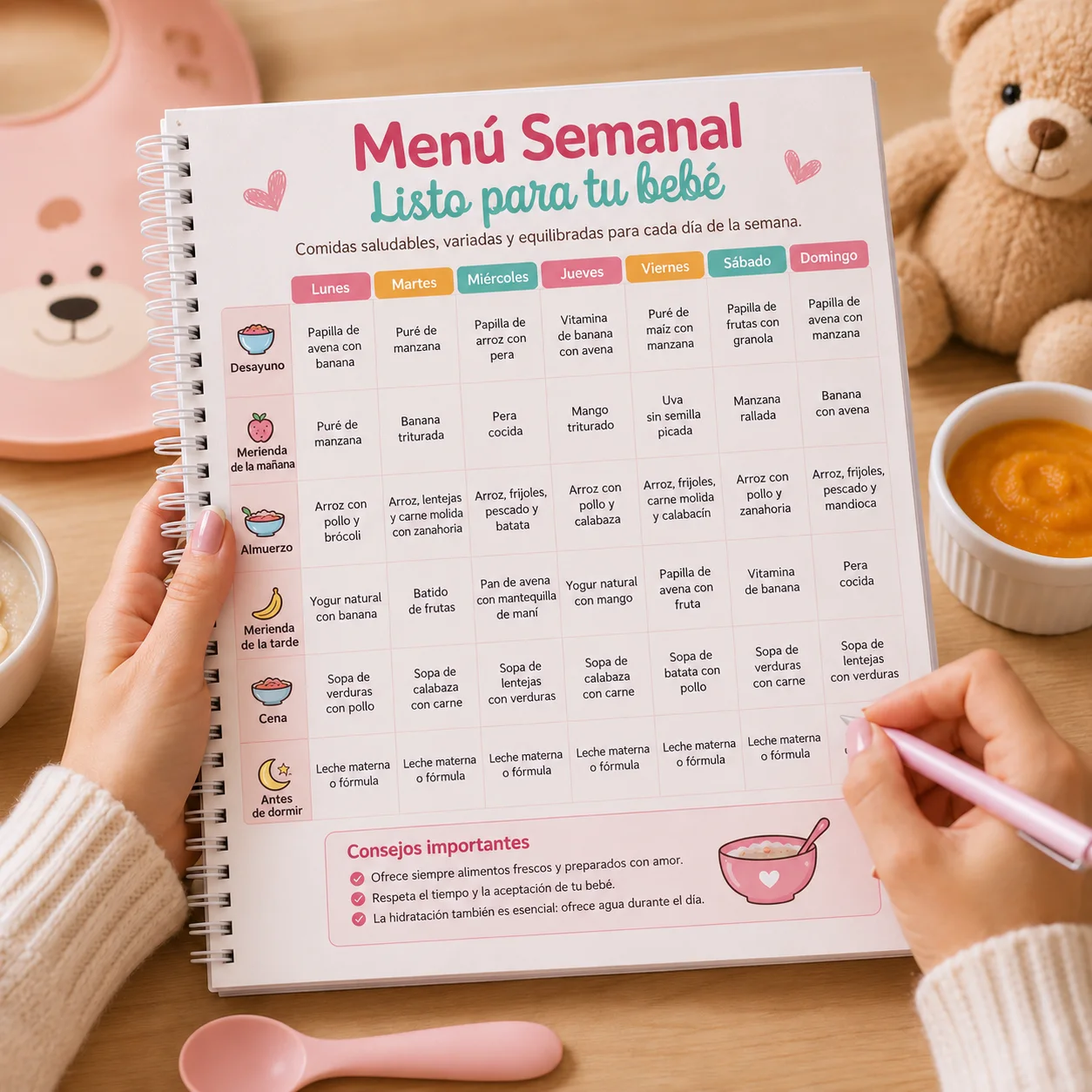 Menús listos para usar en tu día a día